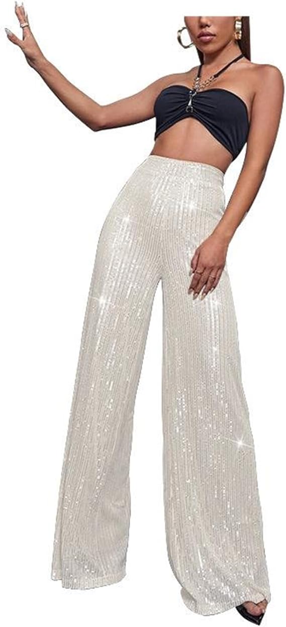 Sequin sparkle broek