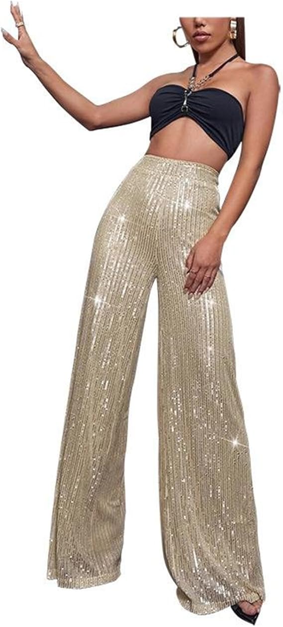 Sequin sparkle broek