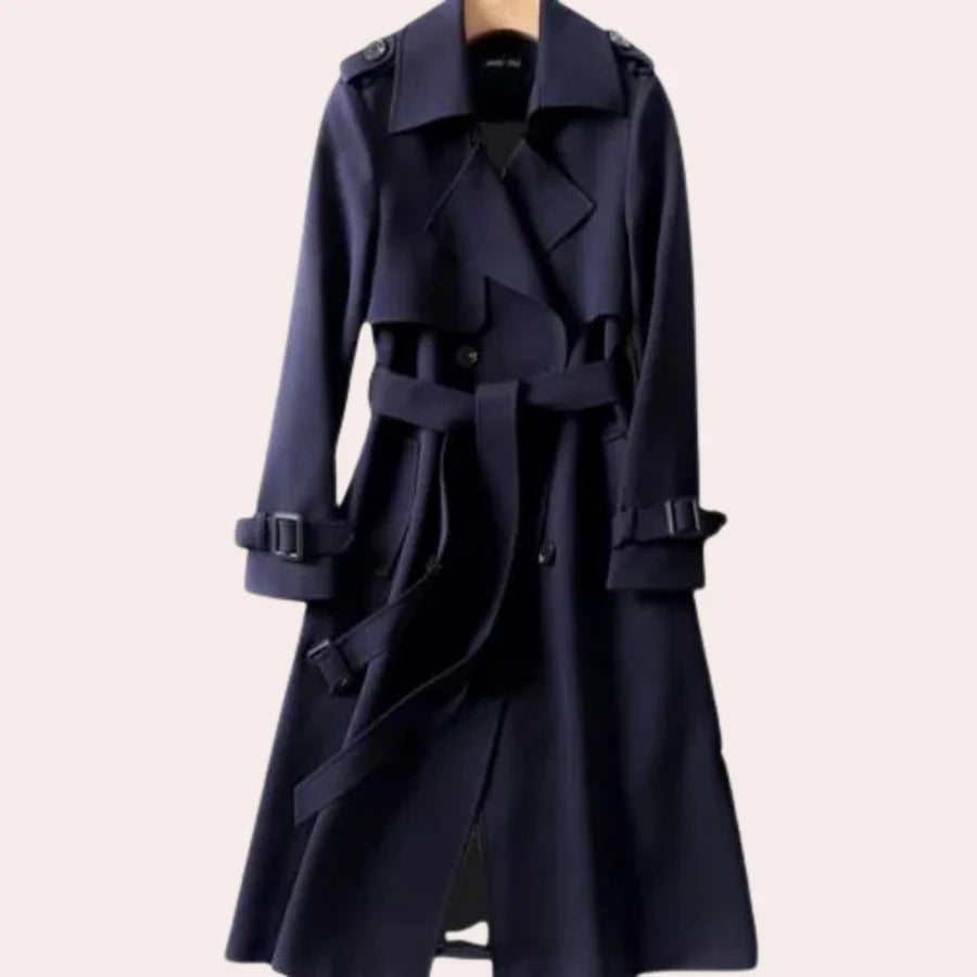 Lizzy | Lange trench coat jas